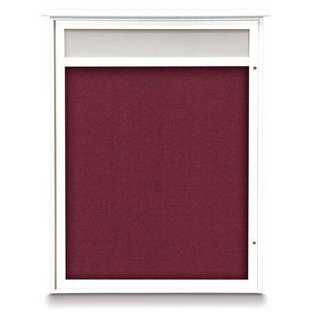 United Visual Products Double Door Enclosed Indoor Letterboard UV1142H-BRONZE-HUNGRN